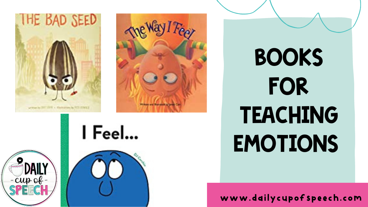 This image shows books for teaching emotions