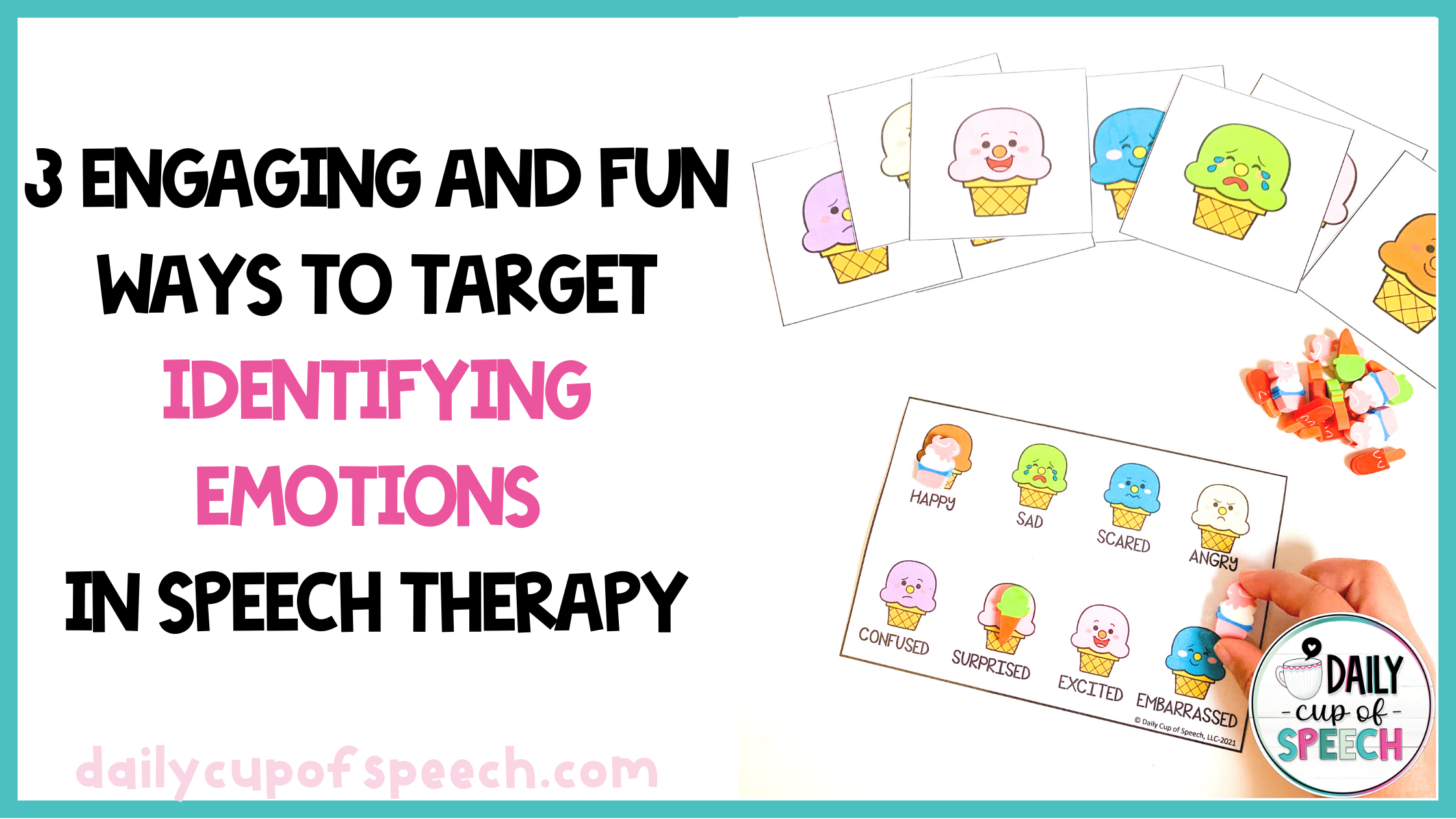 Picture of identifying emotions speech therapy activities