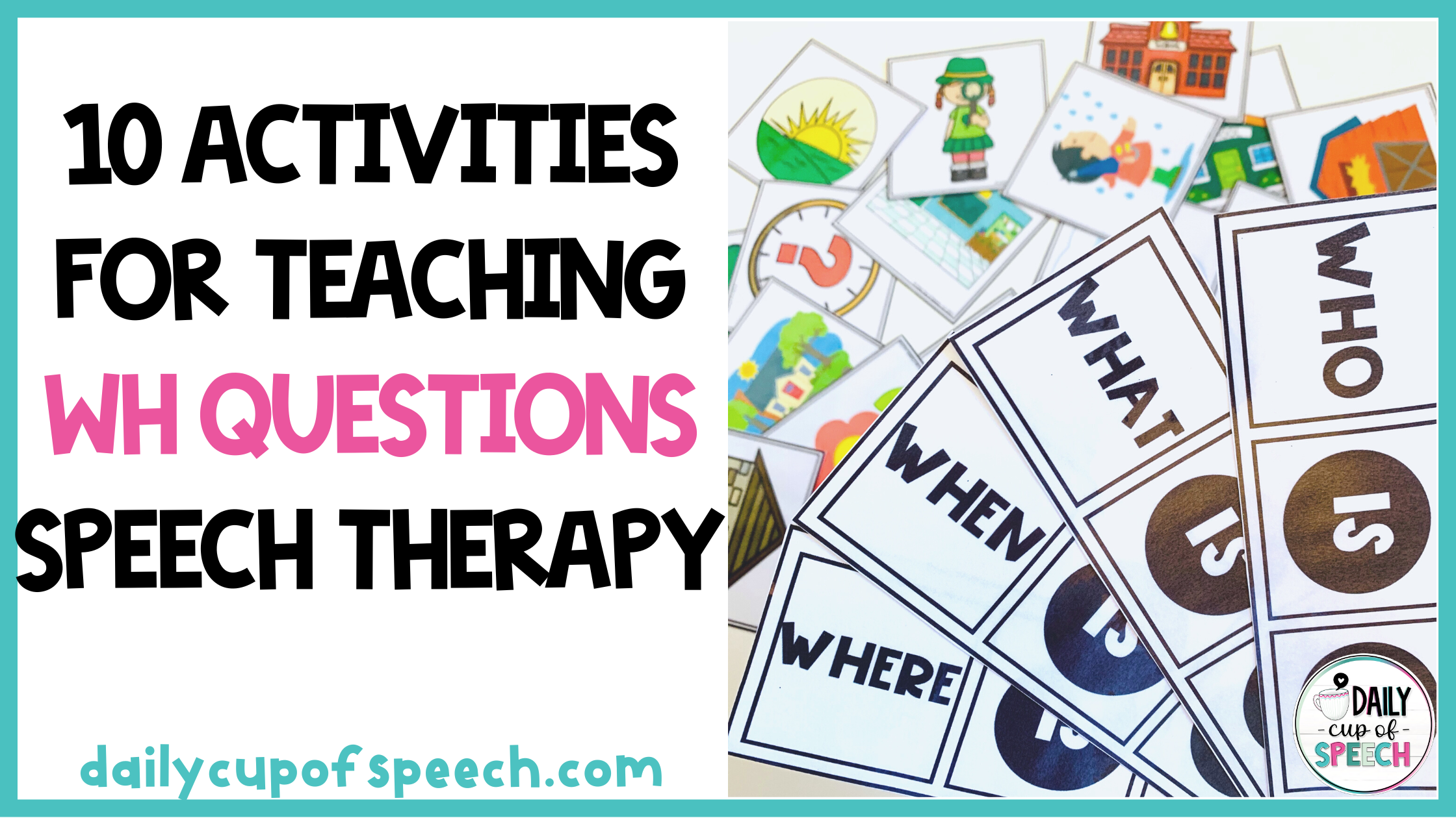 wh question activities for speech therapy